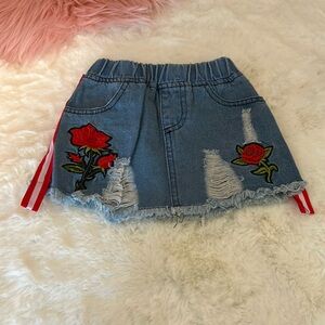 Toddler Denim Rose skirt